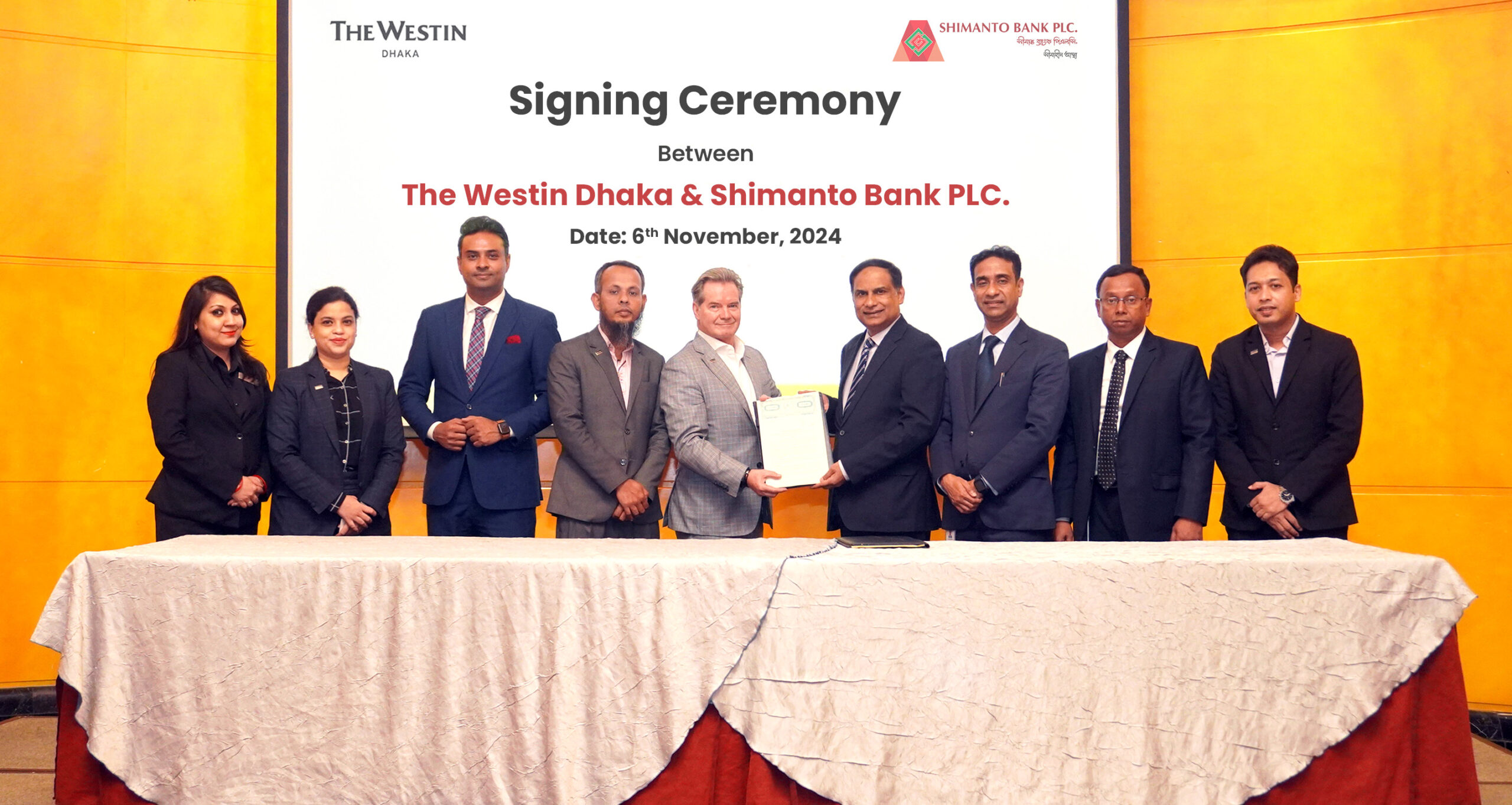 Shimanto Bank inks deal with The Westin Dhaka